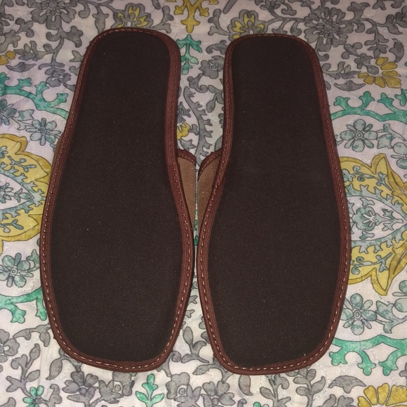 Slippers - Brown Italian made de fonseca size 44/45 Unisex - Picture 2 of 2